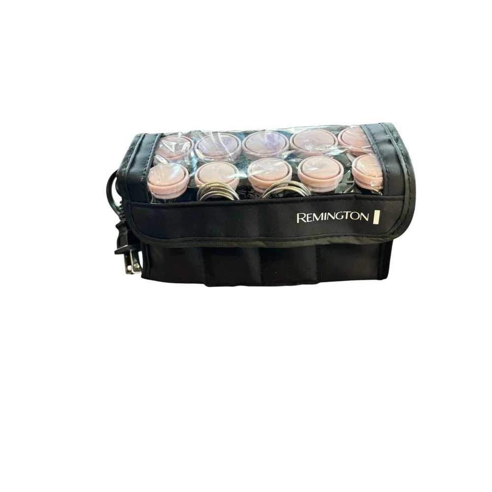 Remington Professional Ceramic Hot Rollers Travel Size 10 pcs Curlers Clips Pink